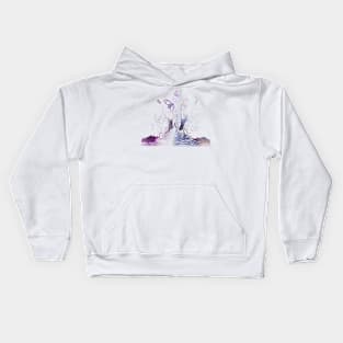 Head In Water In Amethyst Kids Hoodie